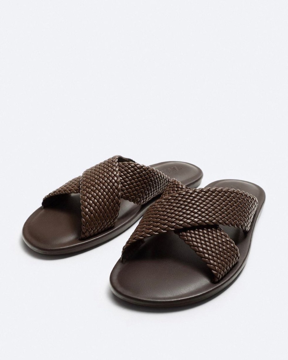 Sandal Shoes Sandal Zara Man New Zara Woven Sandals US7 Men's