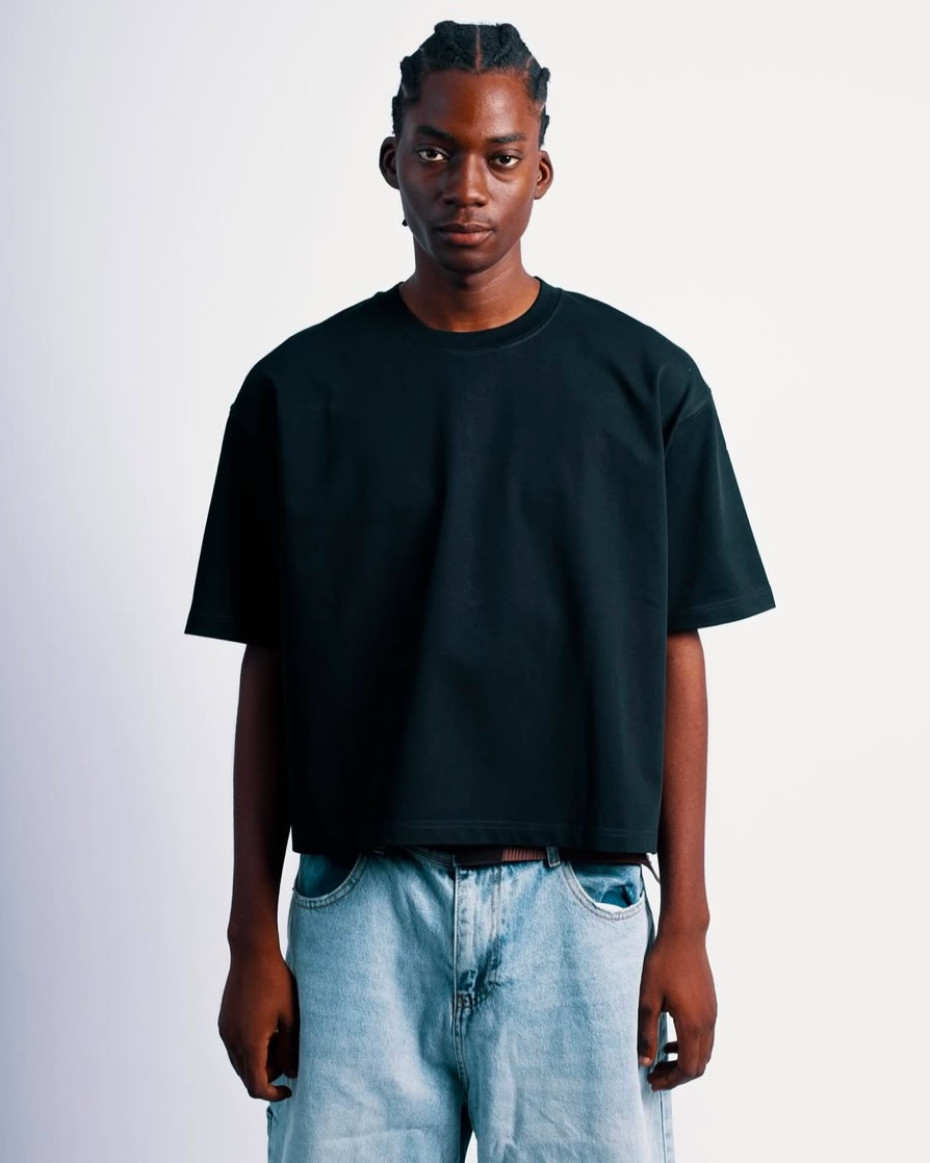 cropped plain t shirts