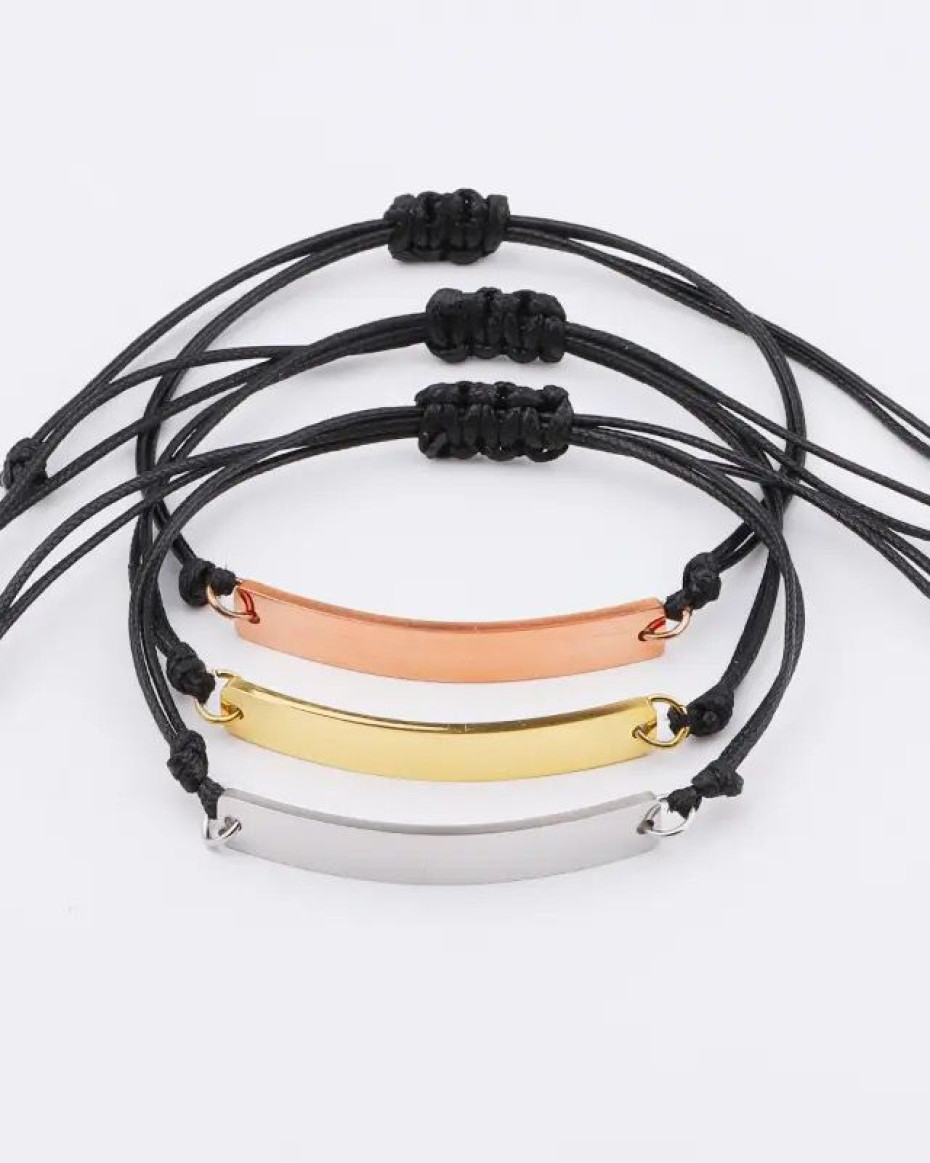 Engraved Bracelet Custom Pura Vida Bracelets Engravable Coin Bracelet - Main Image