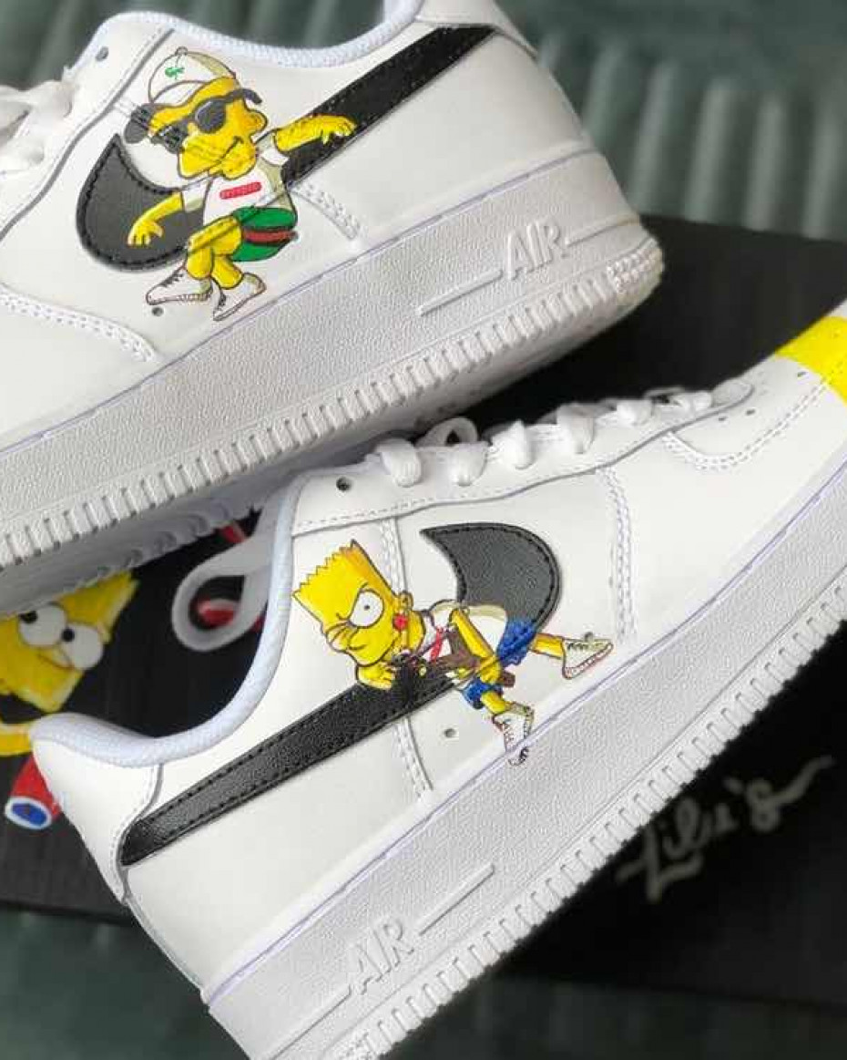 custom air force 1 simpson